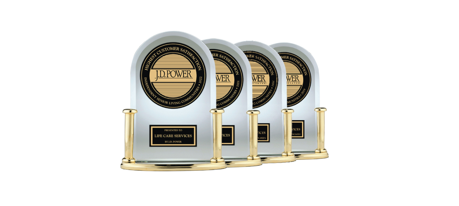 Four JD Power awards for highest customer satisfaction in independent senior living communities