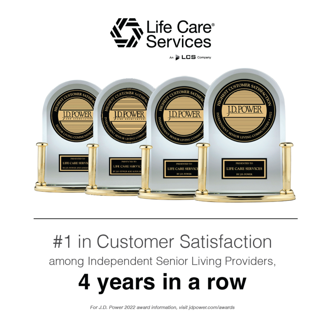 Life Care Services, an LCS company, awarded for highest customer satisfaction by J.D. Power.