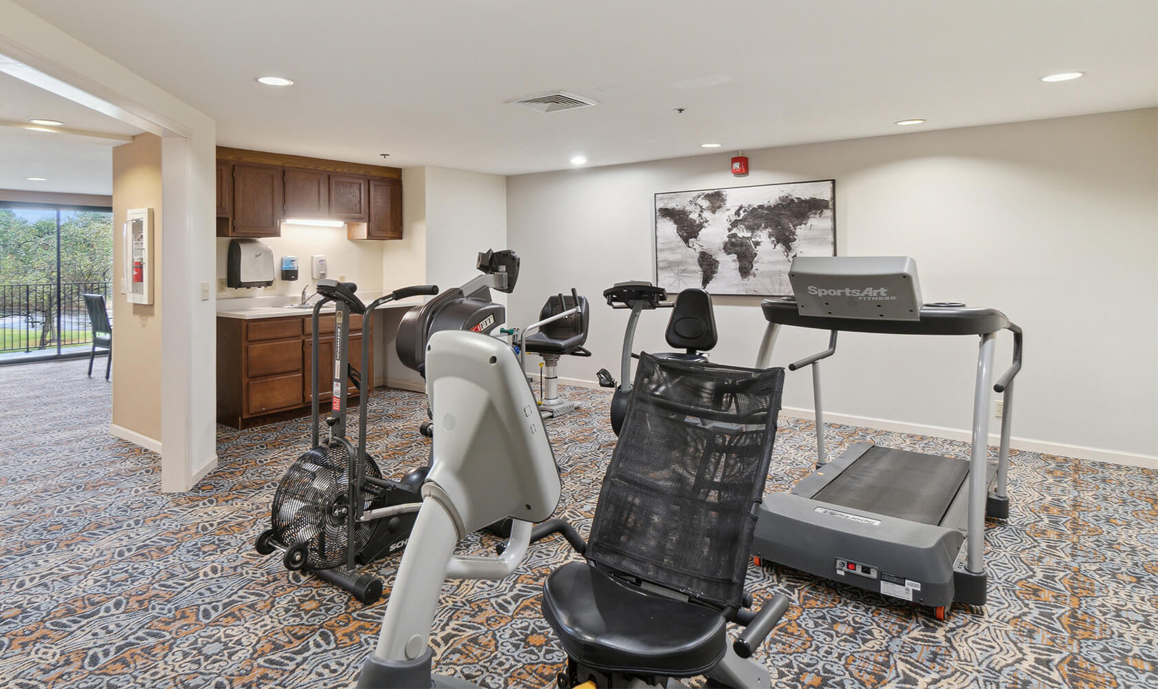 Indoor fitness center