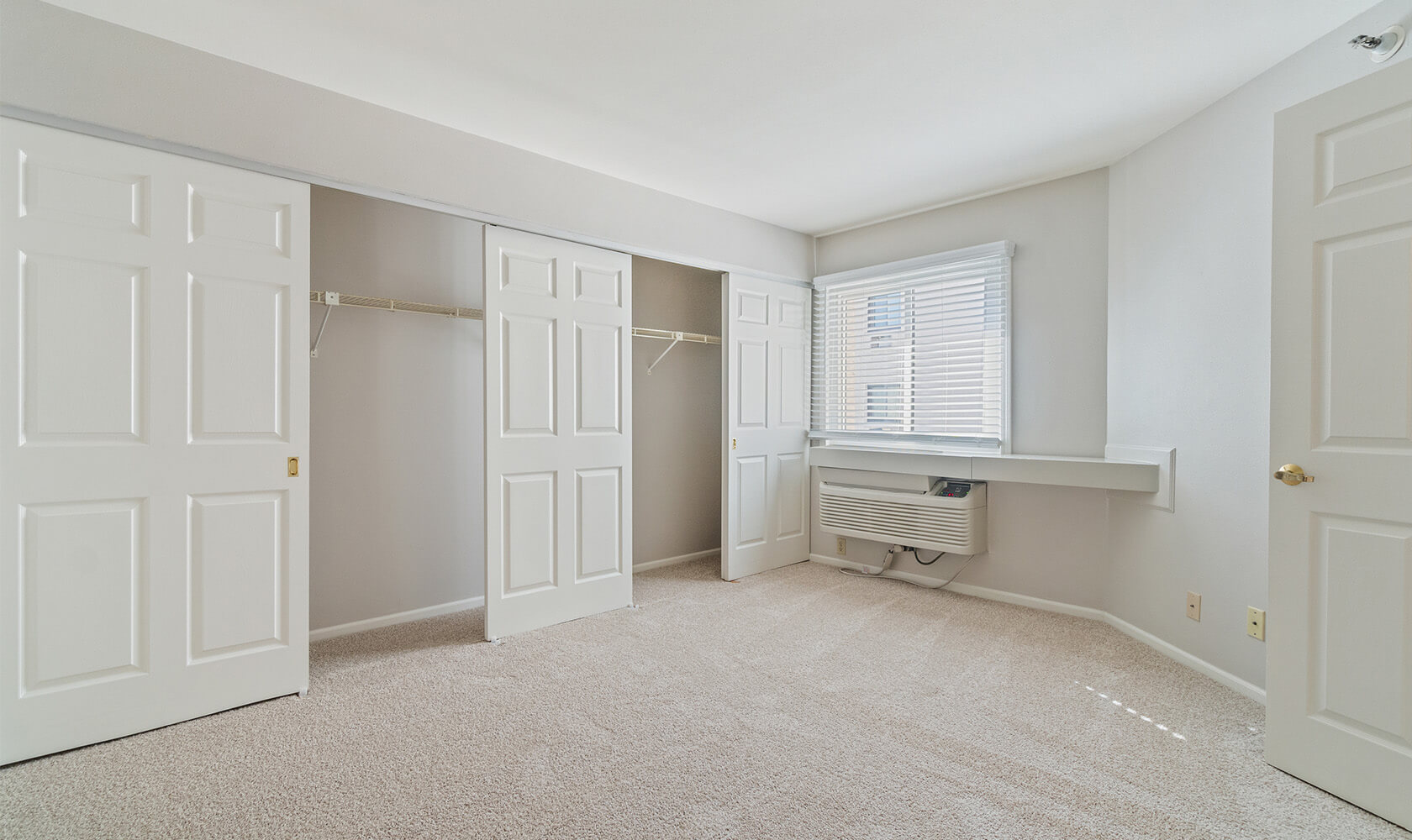 Concord bedroom with large closets