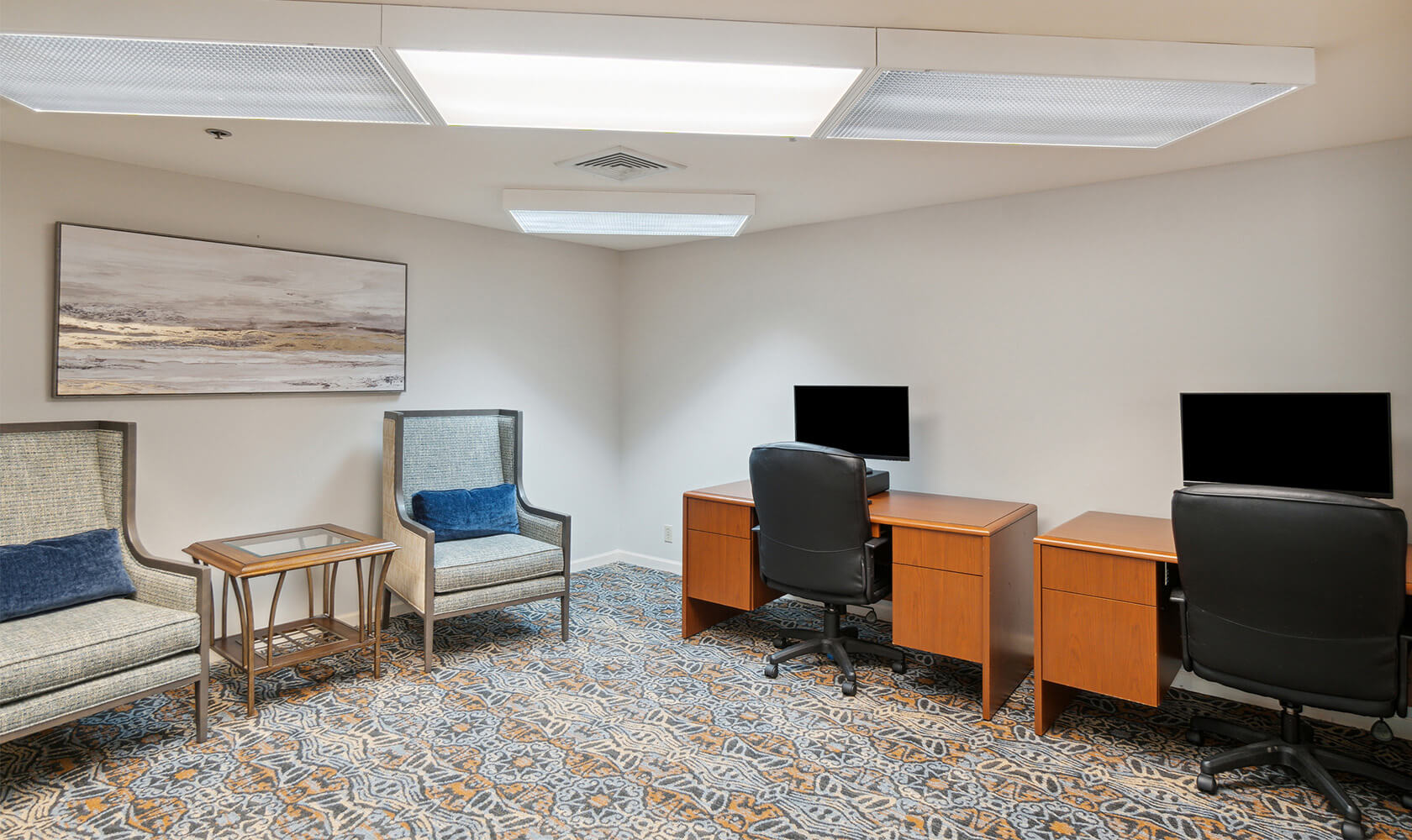 Concord computer room with two computers