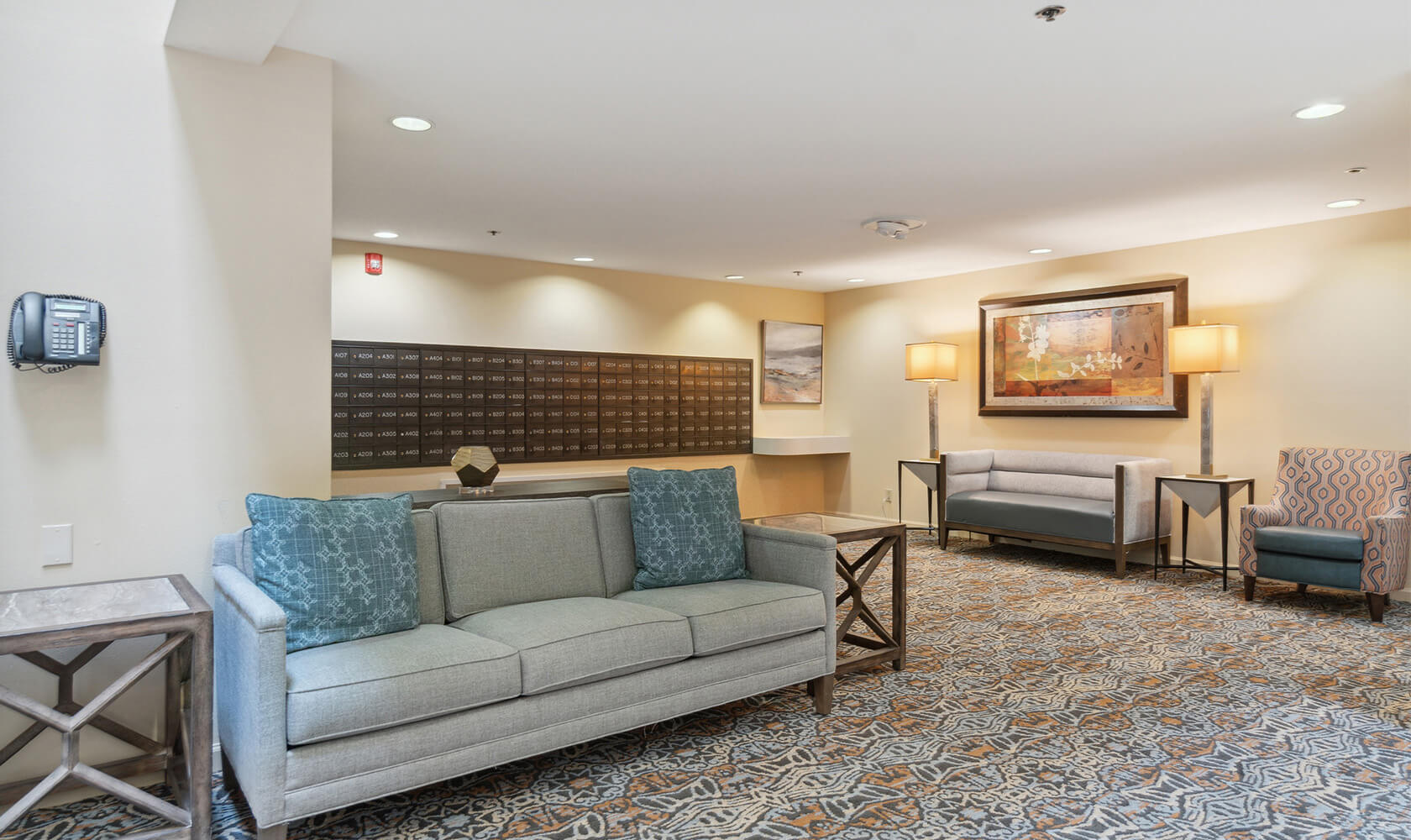 Concord atrium seating area